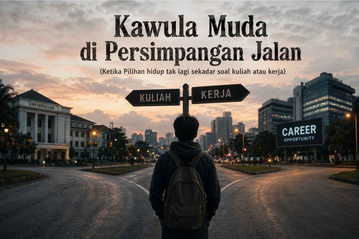 Kawula Muda di Persimpangan Jalan: Ketika Pilihan hidup tak lagi sekadar soal kuliah atau kerja